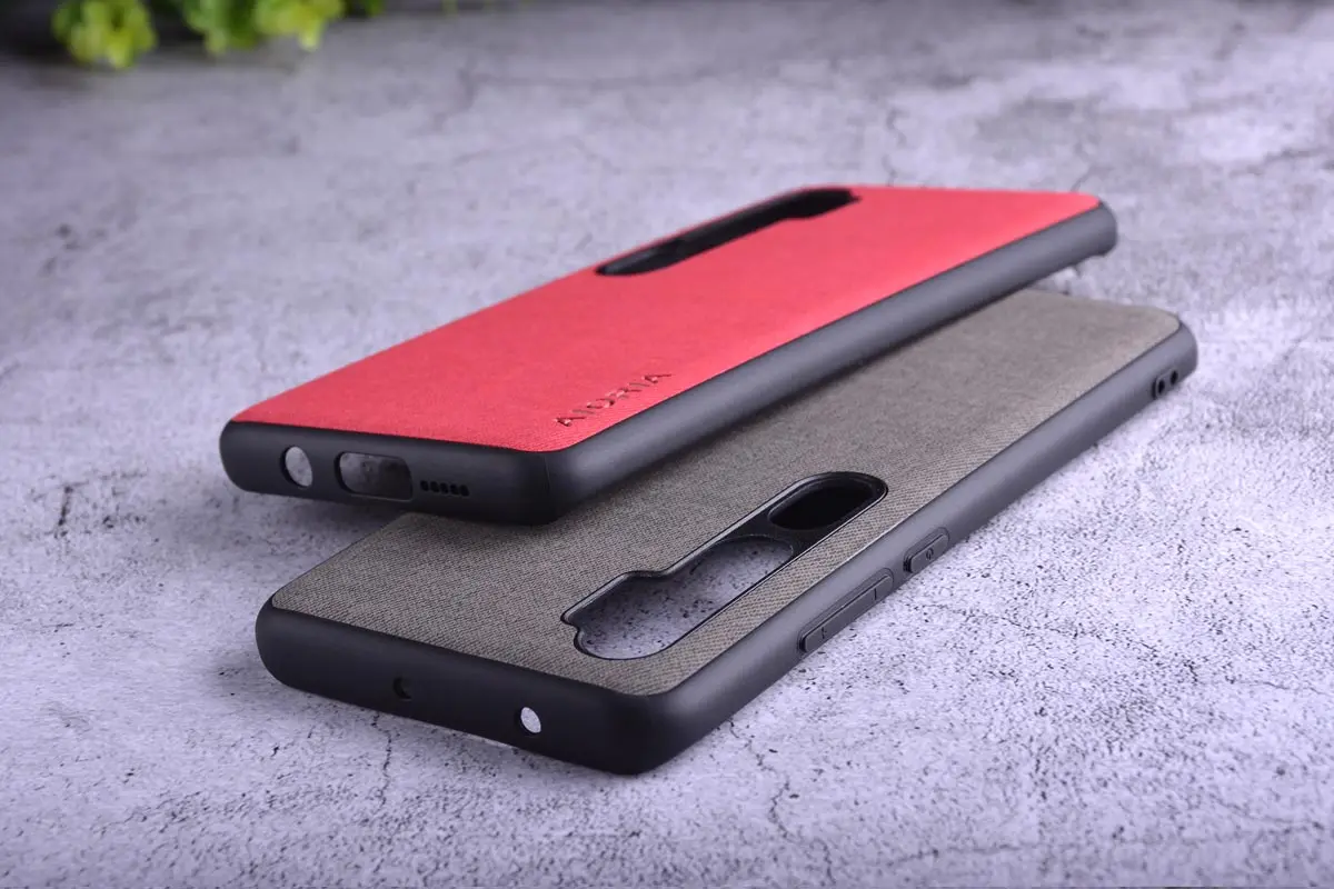 Текстильный чехол для Xiaomi mi note 10 pro, Жесткий ПК+ Мягкий ТПУ+ текстильный кожаный чехол, чехлы для mi note 10 pro