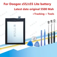 3 8v bat18735500 battery 5500mah for doogee s55 s55lite cellphone batteries doogee s55 battery tracking tools