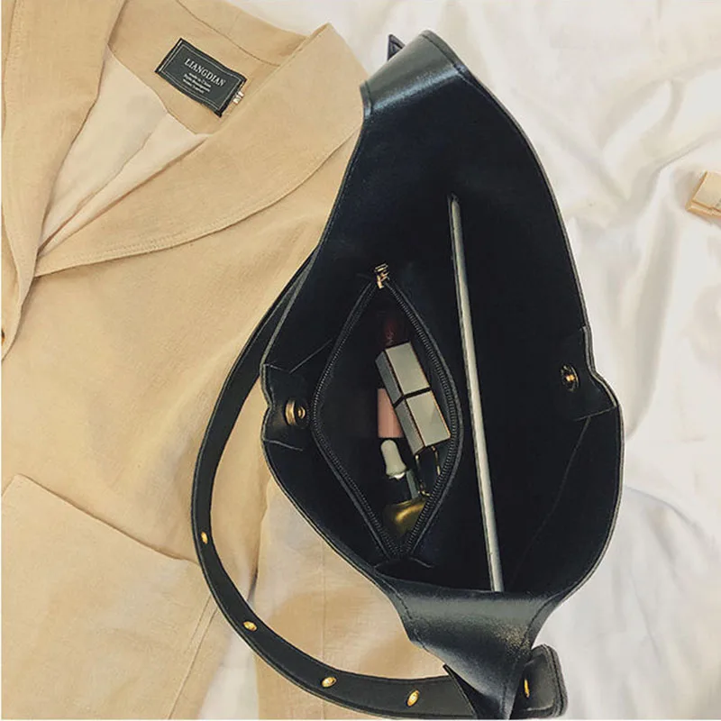 

New Single Shoulder Bag Plain Color Casual Son Mother Party Bag Other Special Purpose Bucket Bags For Girls