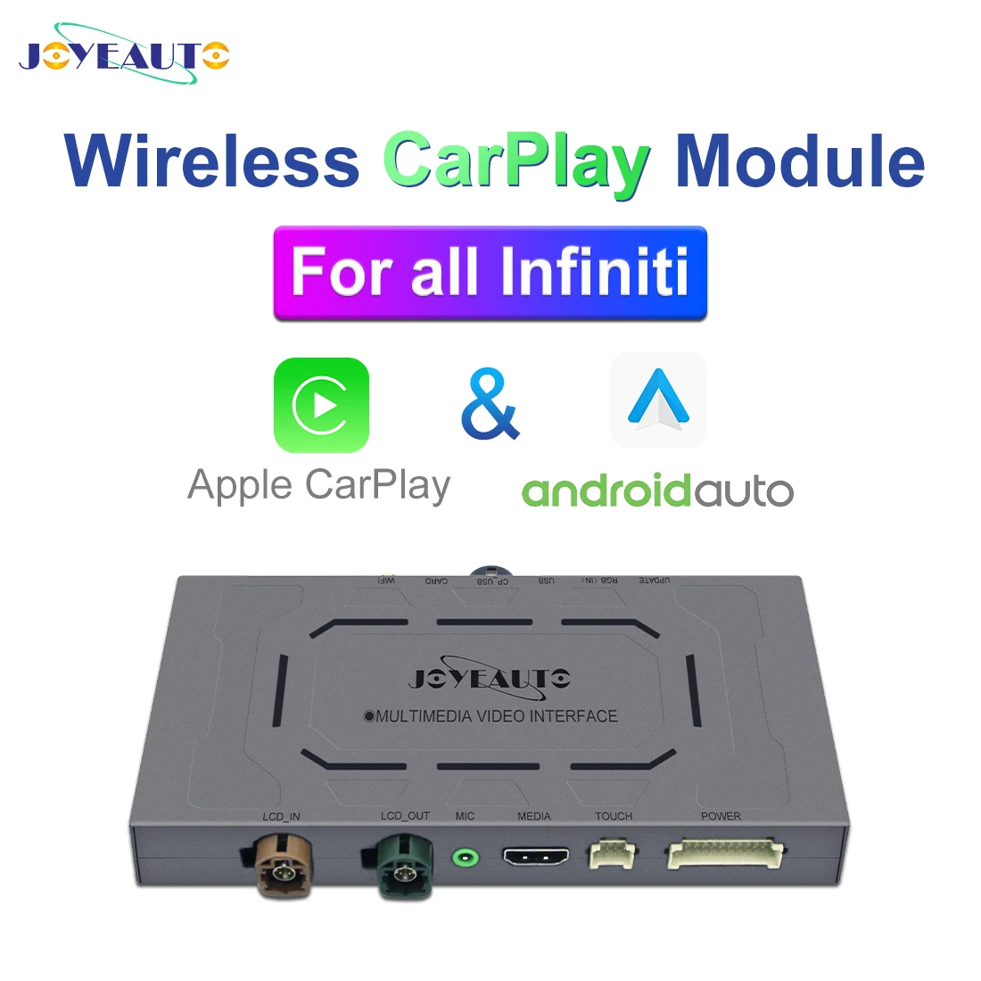 구매 JOYEAUTO 무선 애플 Carplay 안드로이드 자동 인피니티 Q50 QX50 Q50L Q60 QX60 Q70 애프터 마켓 자동차 플레이 업 그레 이드 개조 키트