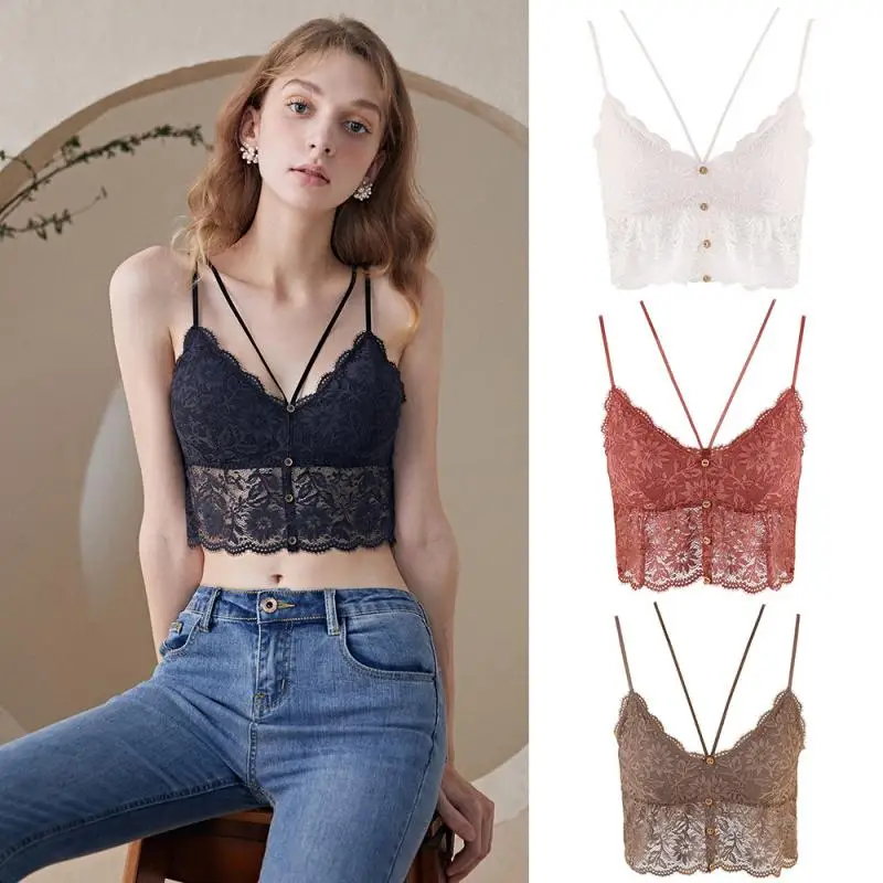 Французское нижнее белье спортивный бюстгальтер женский кружевной с красивой