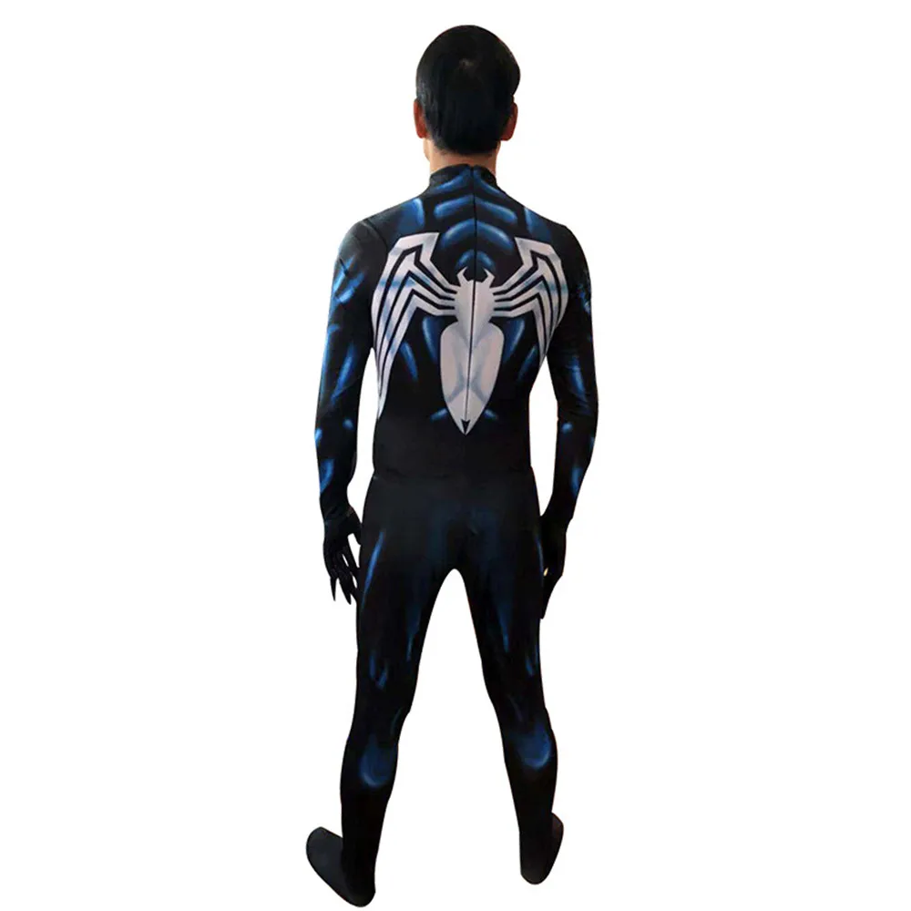 Детский и взрослый Веном Человек-паук супергерой фильм косплей Eddie Brock комбинезон