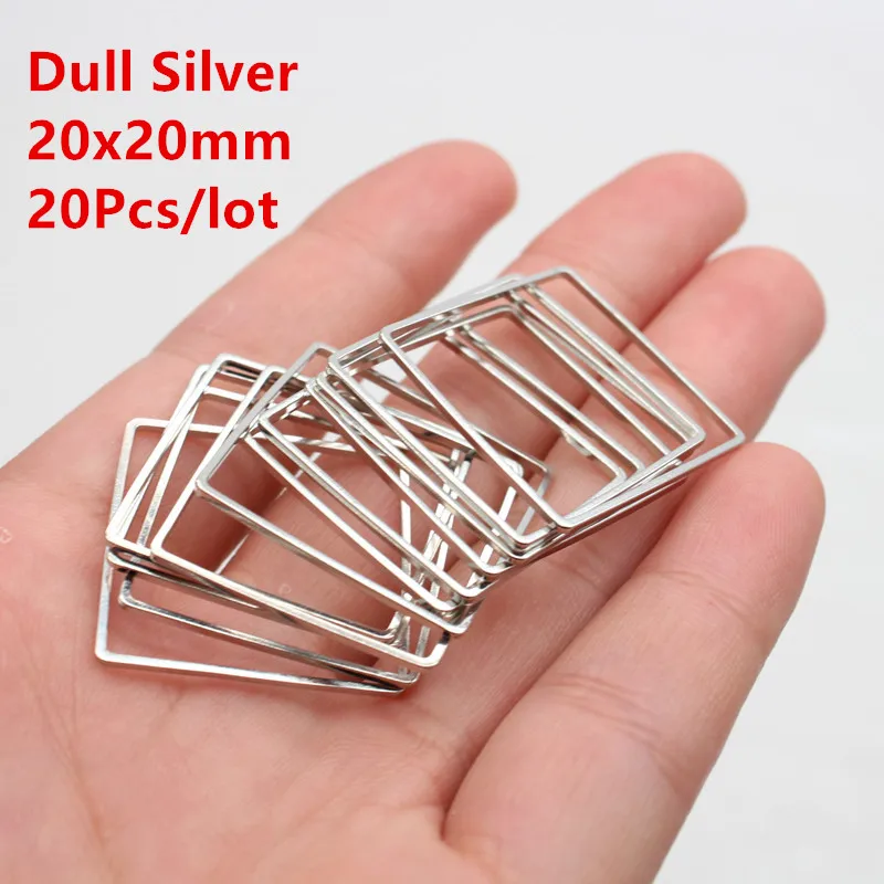 20mm Dull silver 20 шт./лот KC золотые кольца для DIY Изготовление сережек круглая серьга круга кулон ювелирные аксессуары фурнитура 20 мм 25 мм 35 мм 40 мм - Цвет: 20mm Dull silver