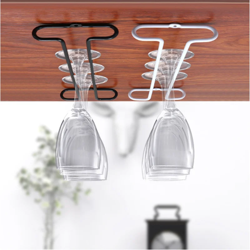 Домашний простой винный Стекло стеллаж для выставки товаров перевернутый