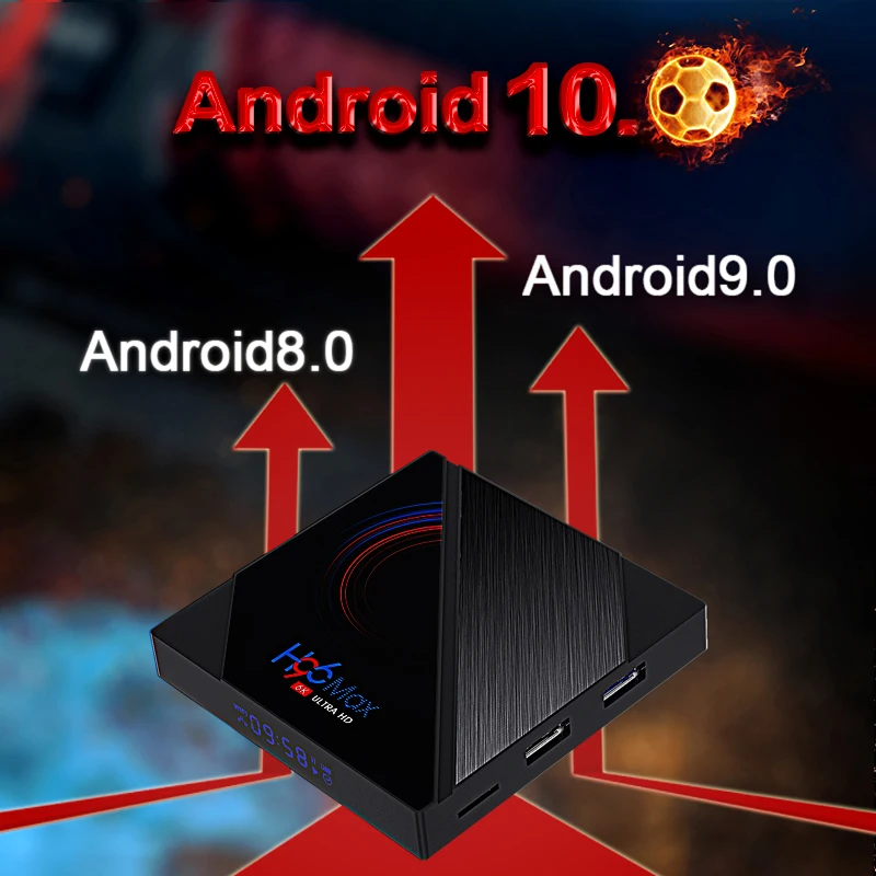 

Приставка Смарт-ТВ H96 MAX, Android 10,0, 4 + 64/32 ГБ, 6K