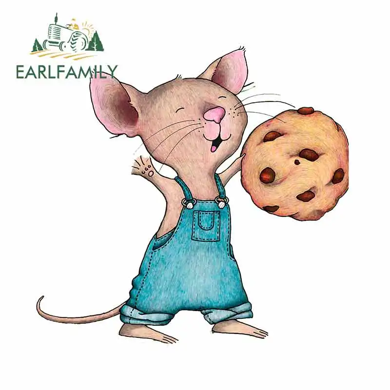 

EARLFAMILY 13 см x 12,3 см для Мышь куки-Аниме Смешные автомобильные наклейки 3D DIY ювелирные украшения Наклейка знак лобового стекла бампер Windows вини...