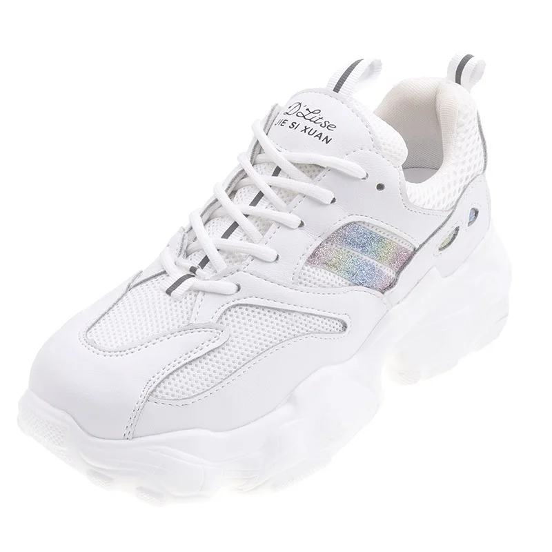 

Female Vulcanized Shoes Women Spring Breathable Round Head Sneakers Shoes Woman Mesh walking Shoes Ladies Casual Sneakers U13-47