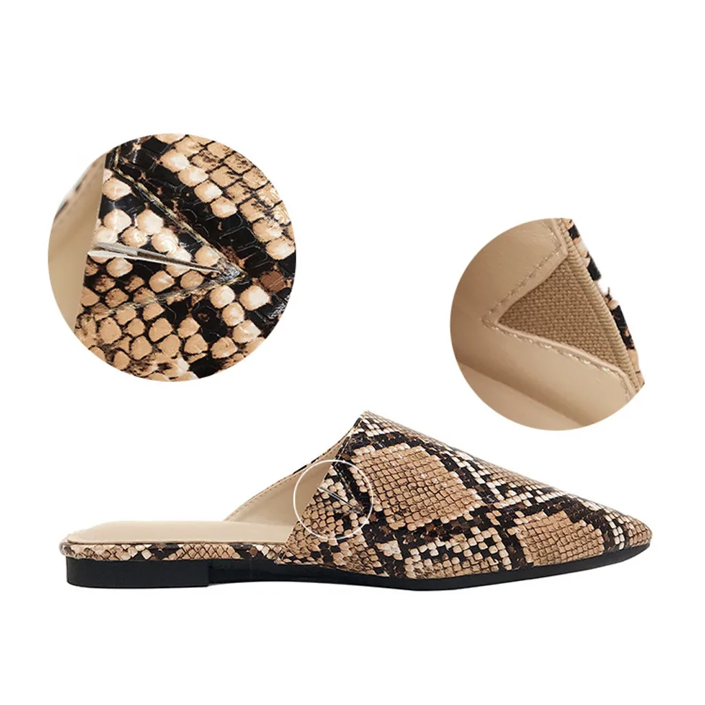 Обувь Новое поступление 2020 года женские туфли на плоской подошве с острым носком