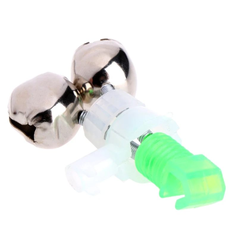 Удочка Полюс зажим сигнализации колокольчик двойное кольцо укуса приманки