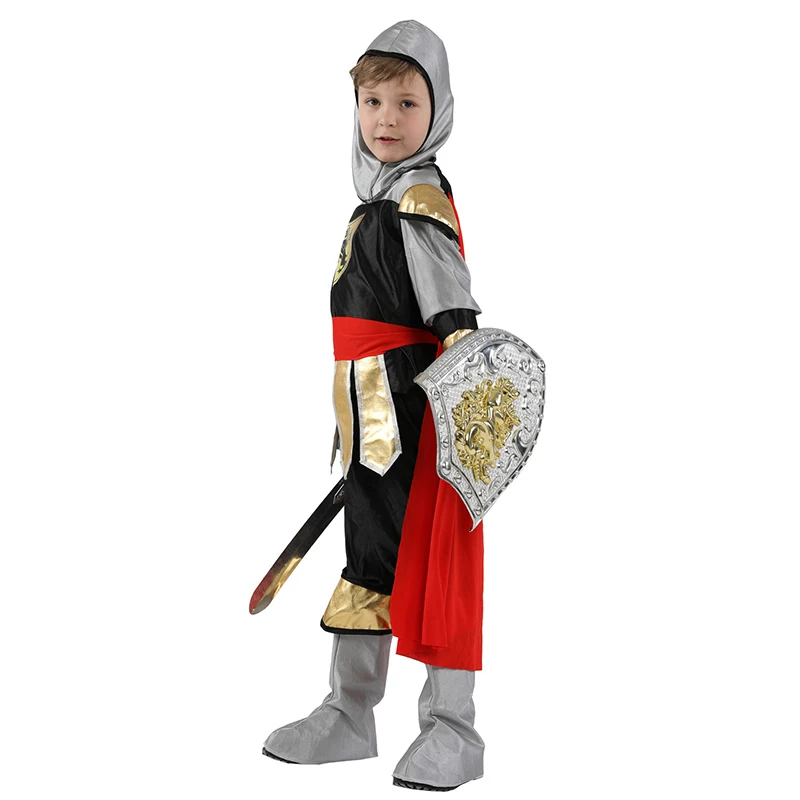 Мальчик карнавал Пурим Королевский воин костюм Римский Рыцарь Косплей Хэллоуин