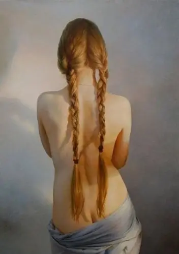 

100%Handmade NUDE FEMALE EROTIC FIGURATIVE ART. ORIGINAL OIL PAINTING YH456