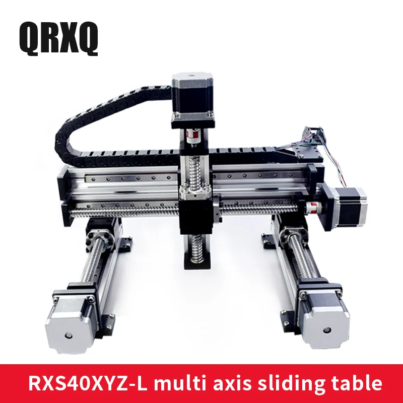 Купи XYZ Automatic Gantry Robot CNC Linear Module Guide Ball Screw Rail Slide Motion Actuator Workbench Robotic Arm Z Axis 100 mm за 39,000 рублей в магазине AliExpress