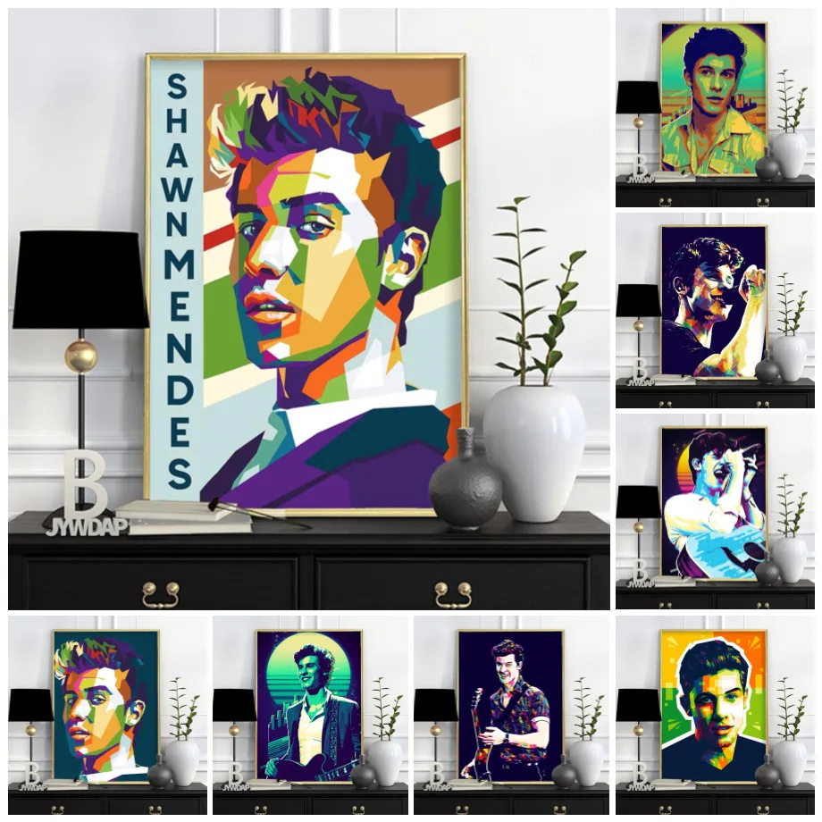 

Wall Artwork HD Prints Canvas Painting Modular Pictures Shawn Mendes Nordic Modern Poster For Living Room Home Decoration