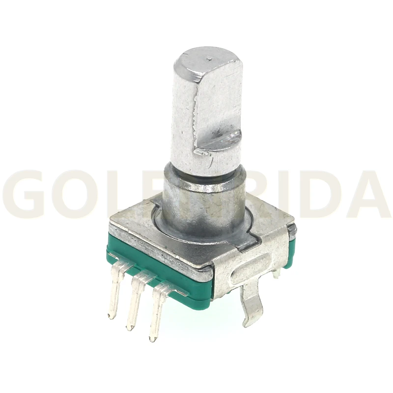 Поворотный энкодер с половинной/сливовой осью ручка кодовый переключатель 15 мм/20