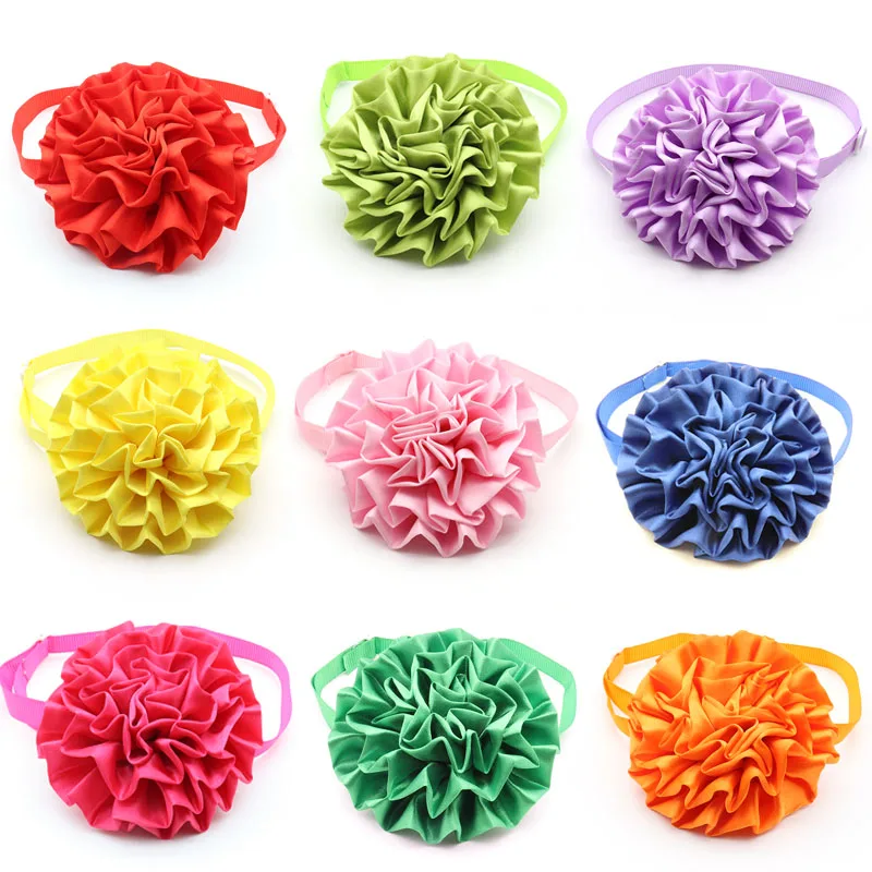 50 шт. товары для груминга домашних животных собак кошек в цветочек регулируемый