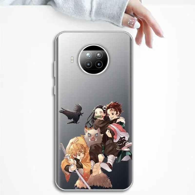 

Demon Slayer anime Phone Case Transparent Clear for Xiaomi Redmi note 10 t 8 9 pro lite 11
