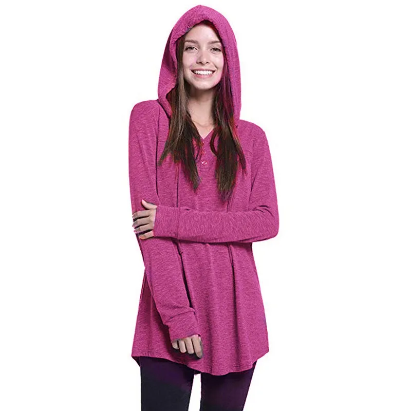 Новинка 2019 года сезон осень-зима Толстовка со складками на пуговицах свободная