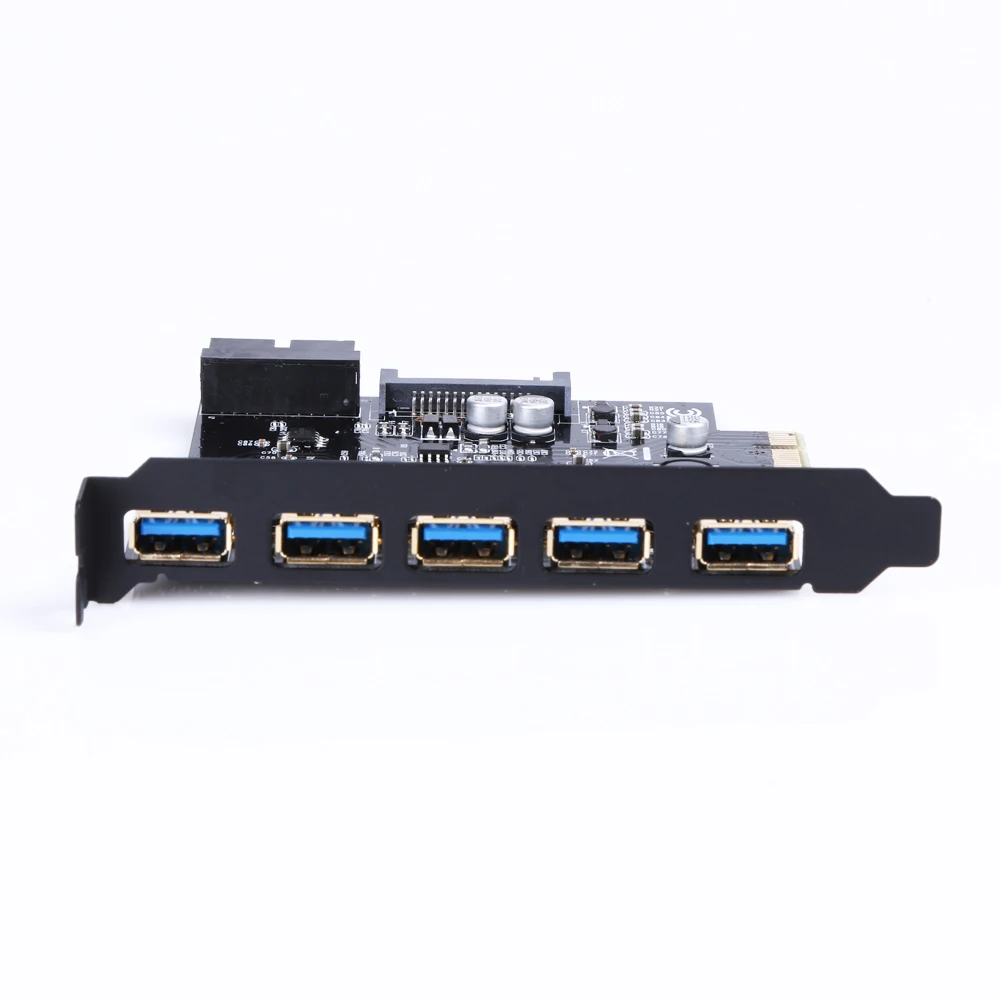Адаптер PCI-E на USB 3 0 19 контактов 5 портов PCI Express PCIe 15-контактный разъем SATA с CD