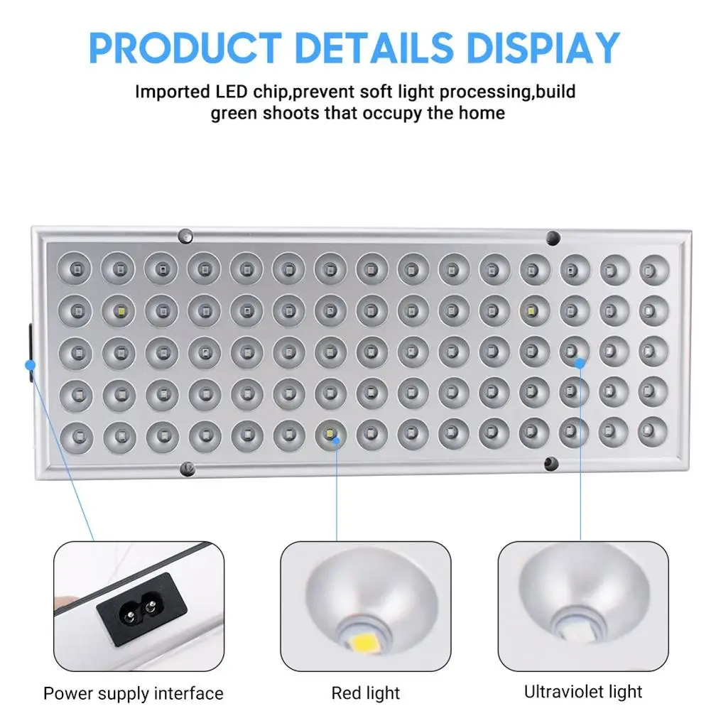

New 300W LED Grow Light Hydroponic Full Spectrum Indoor Veg Plant Lamp Panel Plant Grow Light Power Saving Grow Lights Sep 6