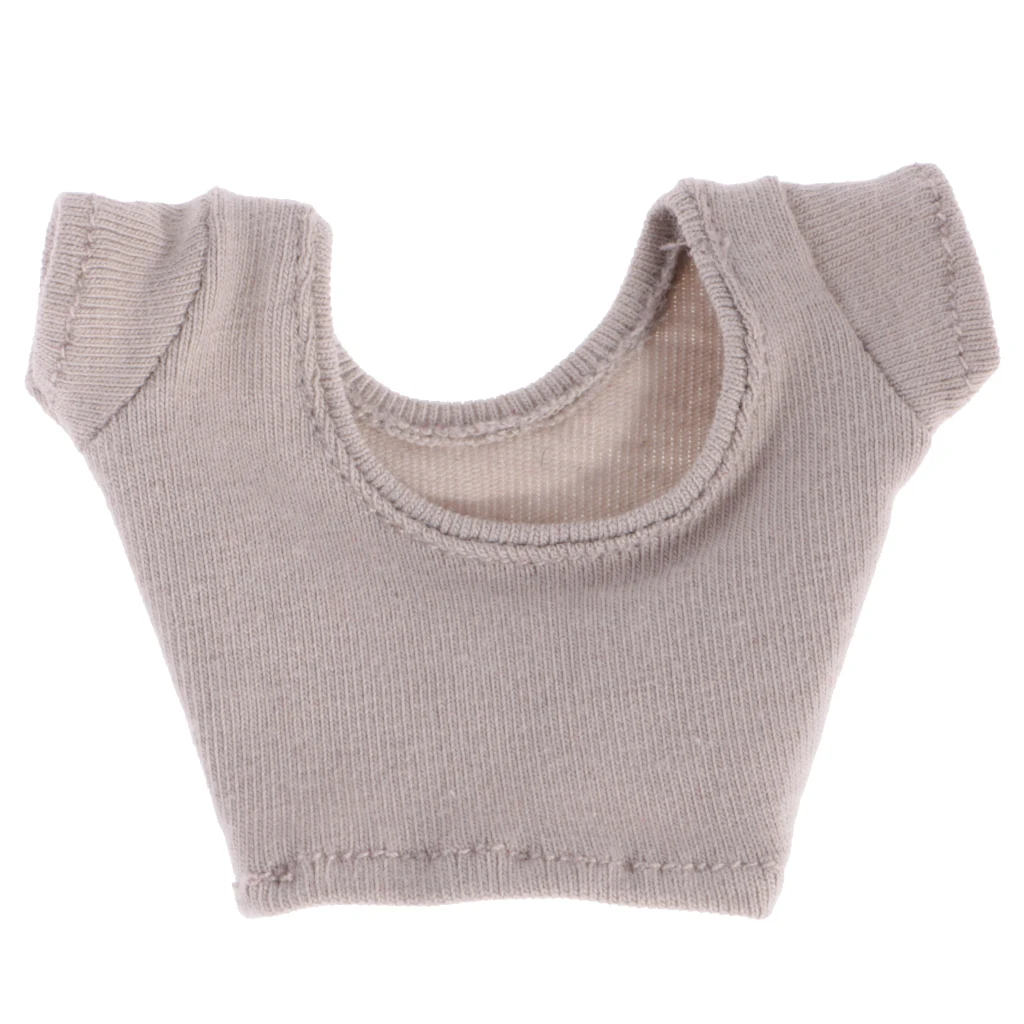 

1/6 Scale Female Short Sleeve Crop Top T-Shirt Vest for 12'' Action Figure Body