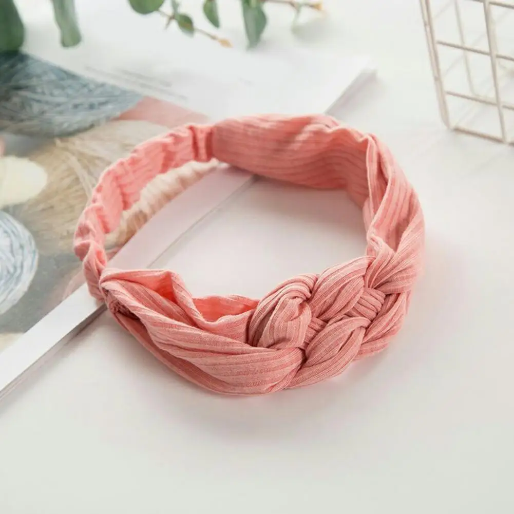 

Twist Knitted Headband Women Cross Solid Color Hair Hoop Hair Accessories