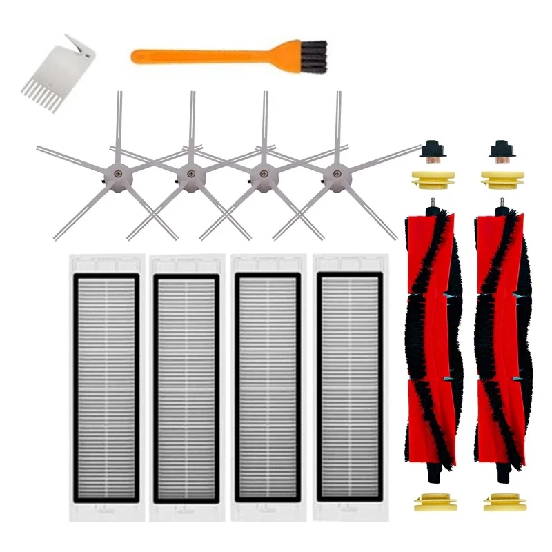 

12Pcs Parts Kit For Xiaomi Roborock S50 S51 S55 S6 S6 Pure Vacuum Cleaner Washable HEPA Filter Main Brush Side Brush