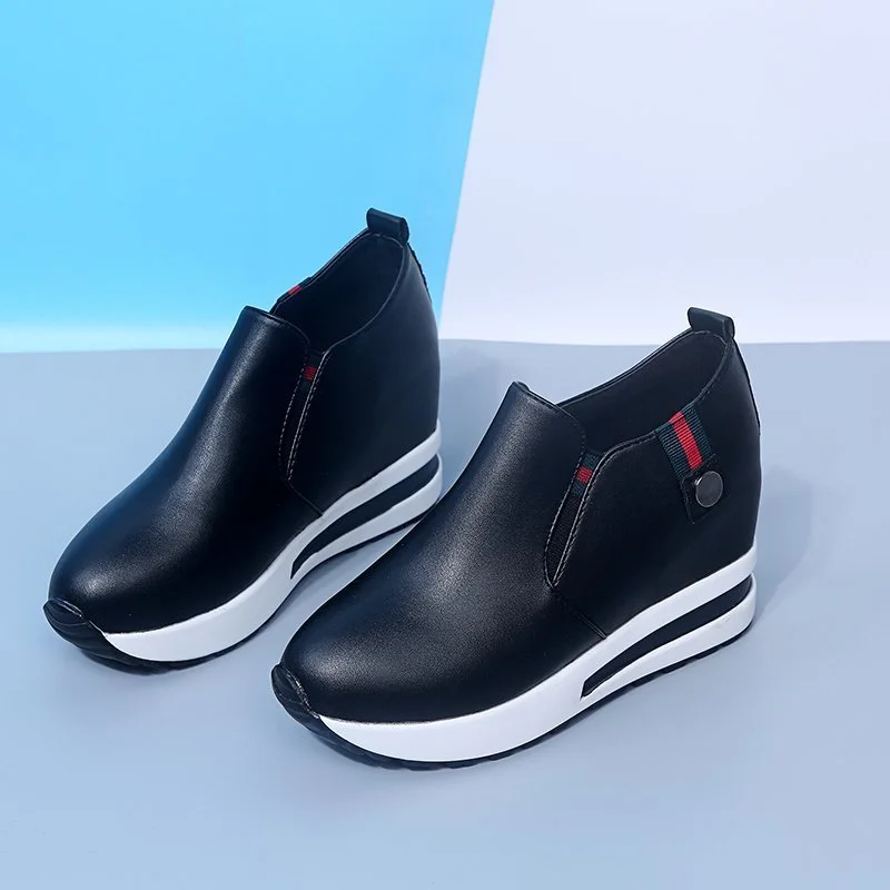 

2021 Women Shoes New High Heel Lady Casual Women Sneakers Leisure Platform Wedge Shoes Height Increasing Shoes Zapatos De Mujer