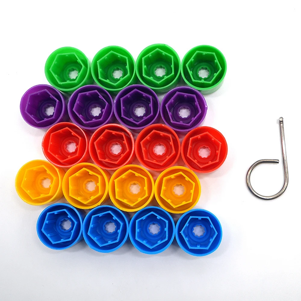 20 шт. автомобиль крышка ступицы колеса гайка болт и крышки Кепки 17 мм авто шины