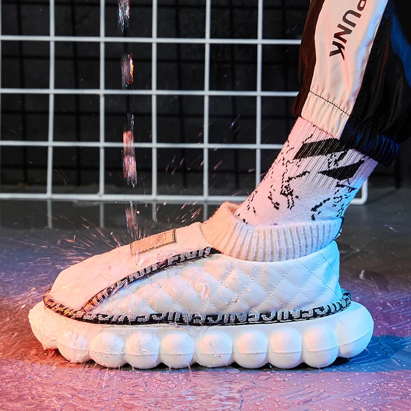 Тапочки мужские/женские на толстой подошве брендовые водонепроницаемые