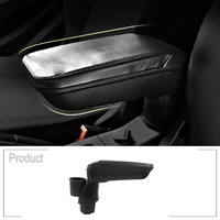 leather armrest box with cup holder locker automotive interior accessories for mercedes new smart 453 fortwo forfour 2015 2019