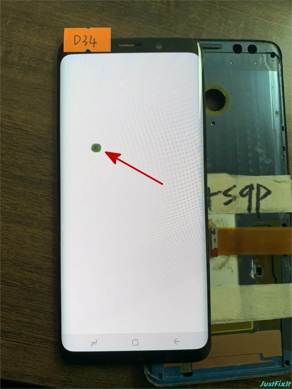 Дефект для samsung Galaxy S9 G960 G960F G960U ЖК-дисплей с сенсорным экраном дигитайзер Super AMOLED - Цвет: D34