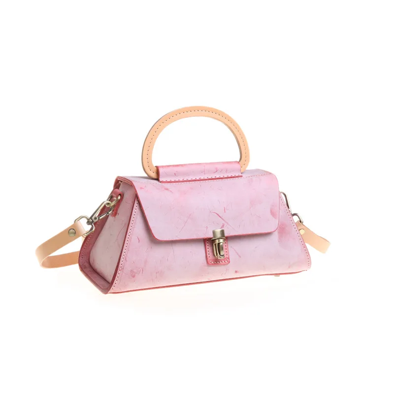 

2020 new female shoulder bag messenger bag female bag handmade bag original fog wax leather handbag female bag satchels