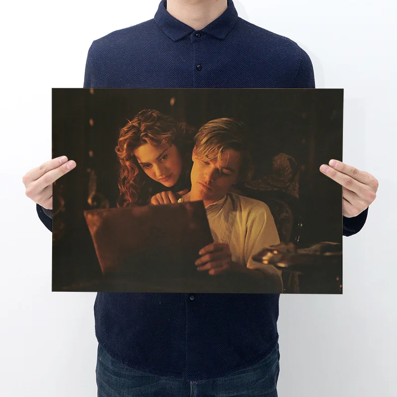 

Movie Titanic Kraft Paper Poster Series Room Decoration Bar Cafe Wall Sticker Decoration Painting Home Supplies