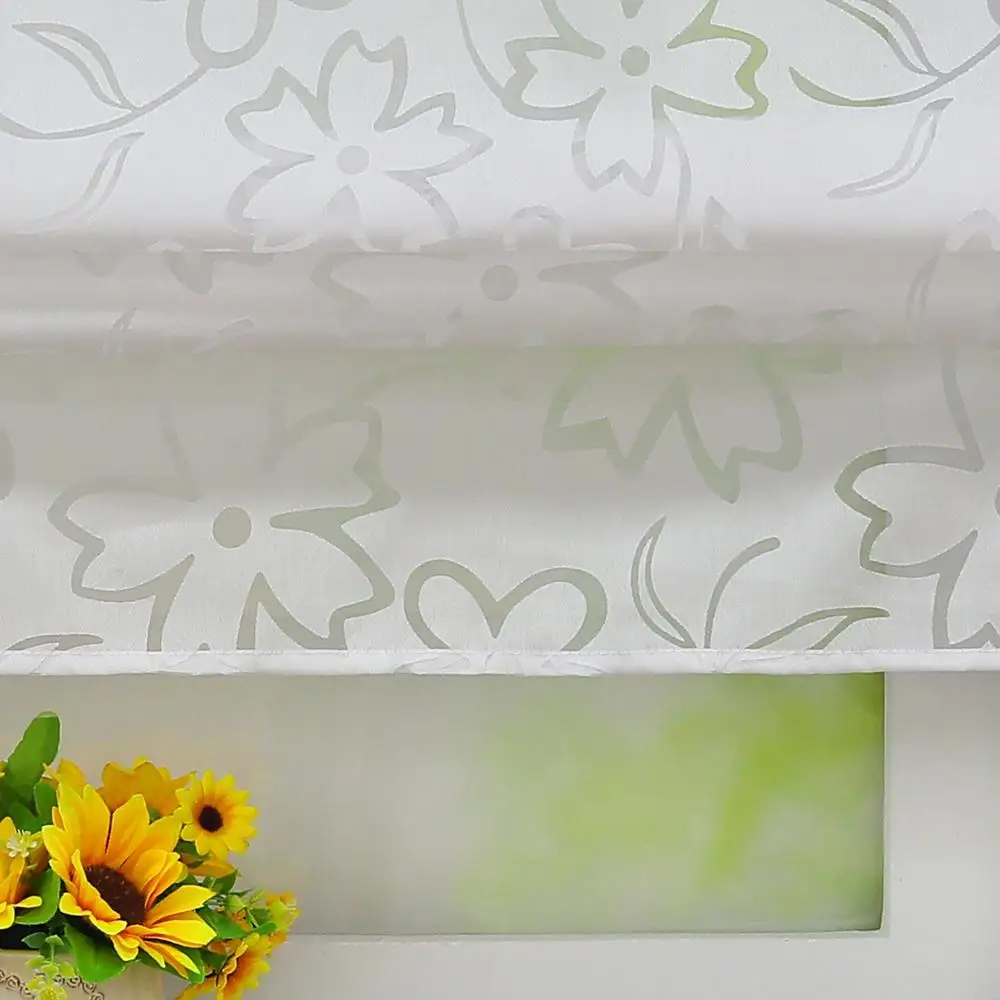 Штора в римском стиле из прозрачного балконного окна вуаль драпировка для кухни