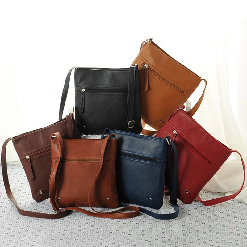

New Simple Style Hot Shoulder Bags Women Messenger Bags Ladies Bucket Bag PU Leather Crossbody Business Bag 2020