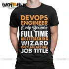 Футболки Devops, инженер-это не фактическое название работы, Забавный кодер, программатор, мужские футболки, Винтажная футболка, футболки с индивидуальным принтом