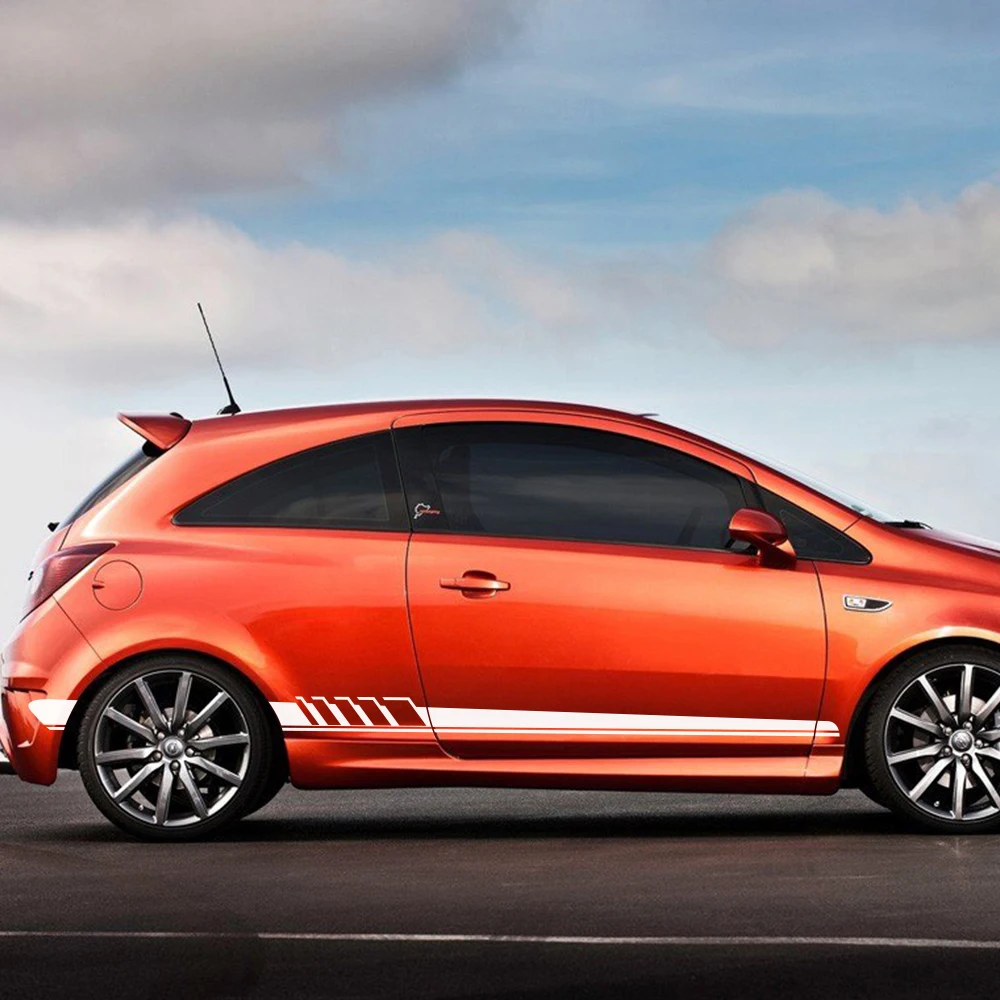 Боковые Стикеры для автомобиля Opel OPC Astra J H G K Insignia Corsa D B E Mokka Vectra виниловая пленка