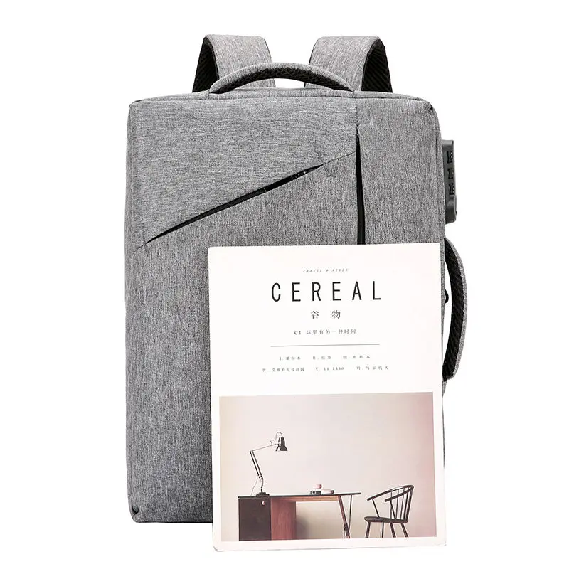 

2021 Men's Laptop Backpack 15.6 Inch Men Anti Theft Canvas Backpack Boys School Travel Backpack for Teenager Y255
