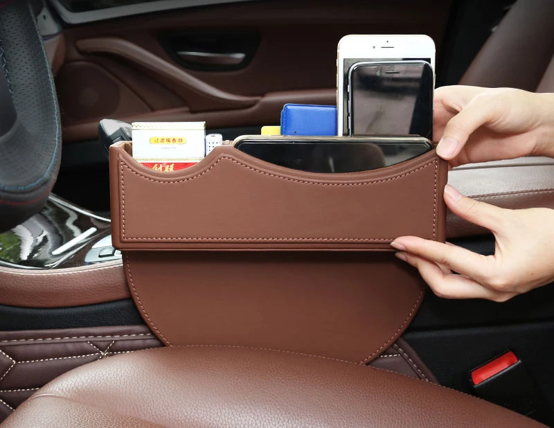Автомобильный боковой органайзер для сидений держатель телефона логотип Nissan
