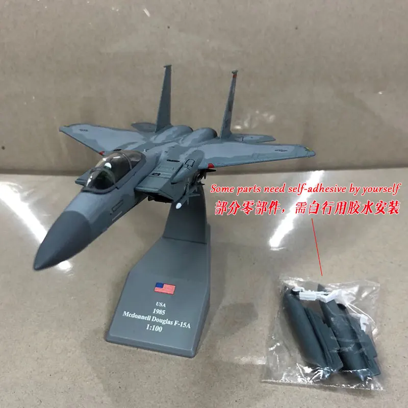 AMER 1/100 масштаб военная модель игрушки USAF F-15A F15 Истребитель Eagle литой металлический самолет модель игрушки для сбора/подарка