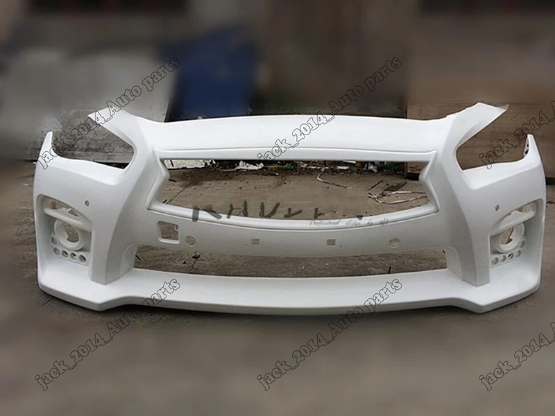 Front bumper Подходит для Infiniti Q50 ABS передний задний бампер+ задний спойлер - Цвет: Front bumper