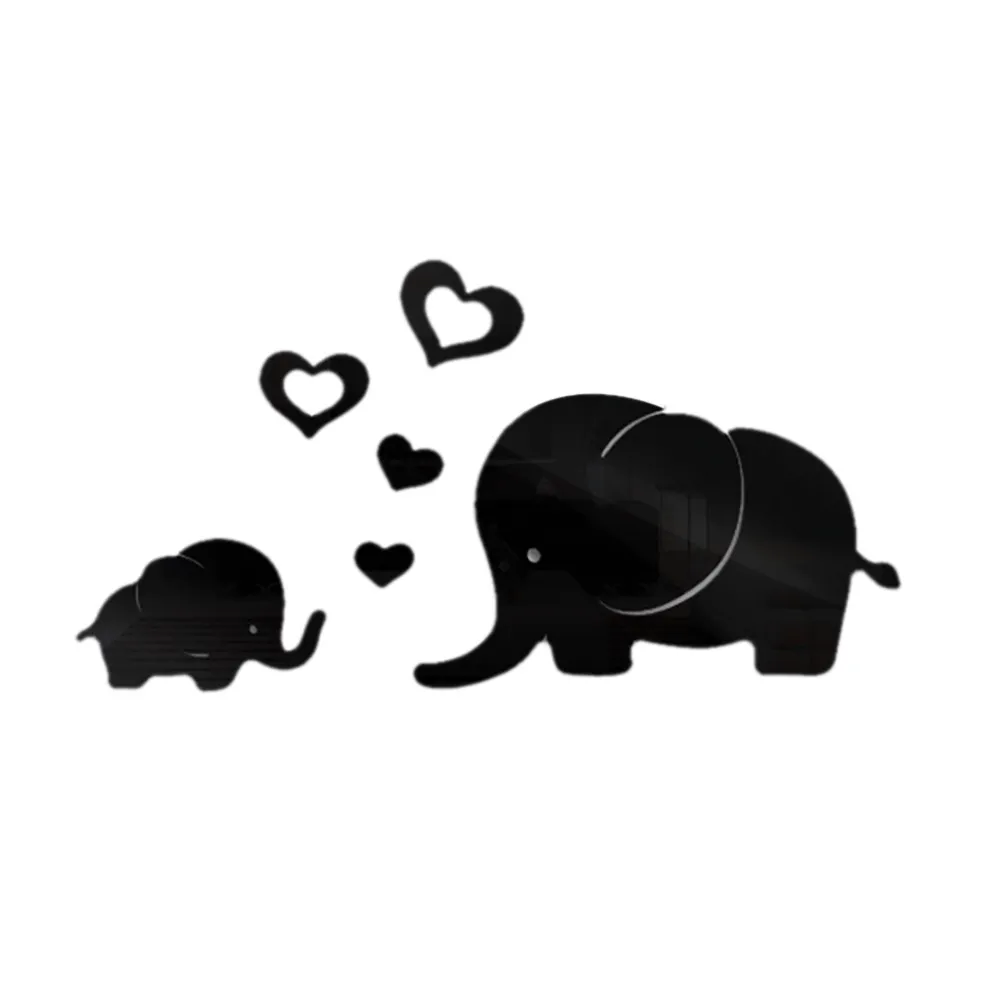1 Set Mirror Wall Sticker Decal Butterflies 3D Art Party Wedding Home Decors Elephant On Sale 20May13 | Дом и сад