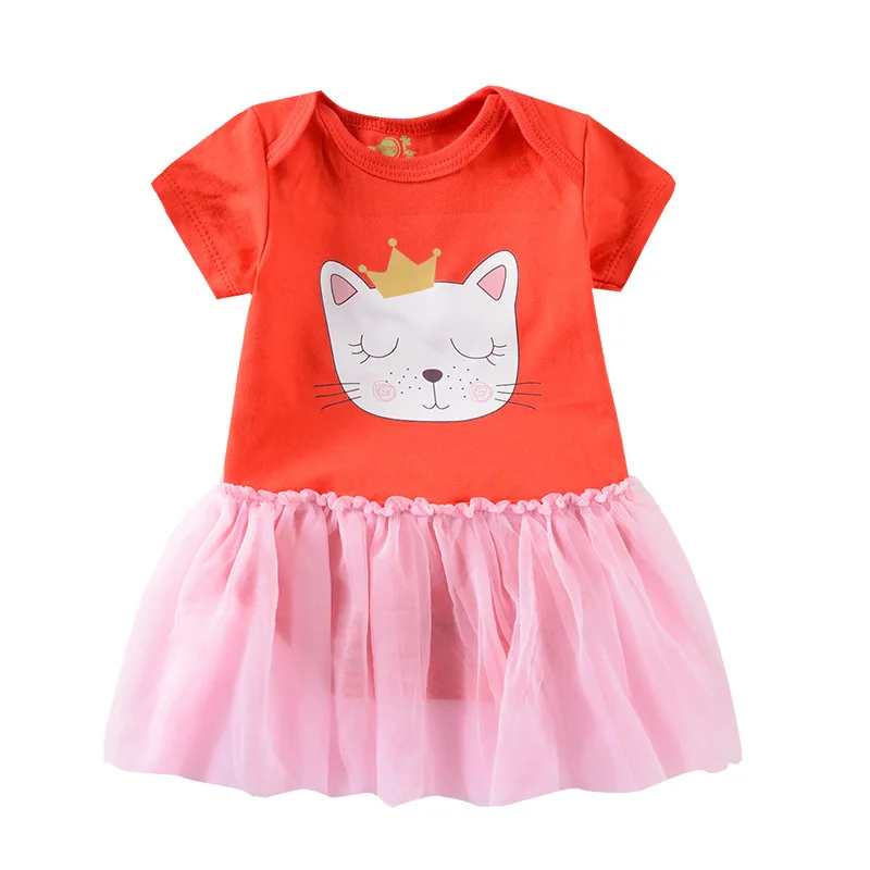 Коллекция 2020 года боди-платье для маленьких девочек платье принцессы с короткими