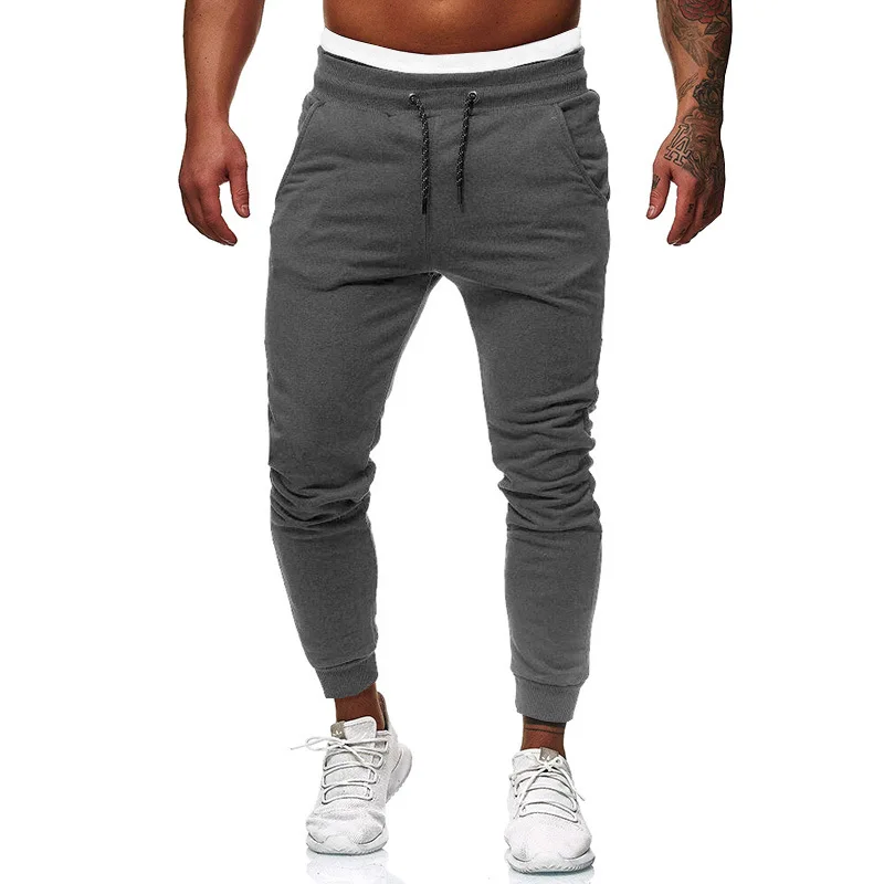 

2020 New Mens Sport Gym Slim Fit Pants Tracksuit Bottoms Joggers Long Trousers Sweatpants Jogging Tracksuits Sportswear