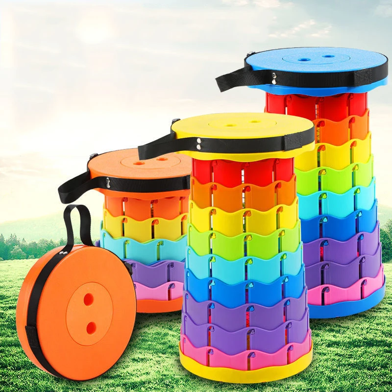 

Telescoping Stool Portable Folding Camping Stool for Outdoor Fishing Hiking Backpacking Travelling Little Stools