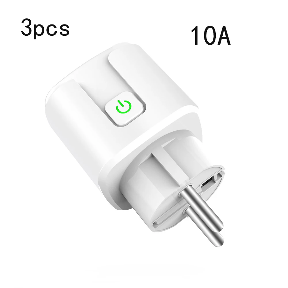 3pcs 10A 10 шт./лот интеллектуальная Розетка WiFi беспроводной пульт дистанционного управления адаптер питания вкл и ВЫКЛ с Google Home Alexa Голосовое управление - Цвет: 3pcs 10A