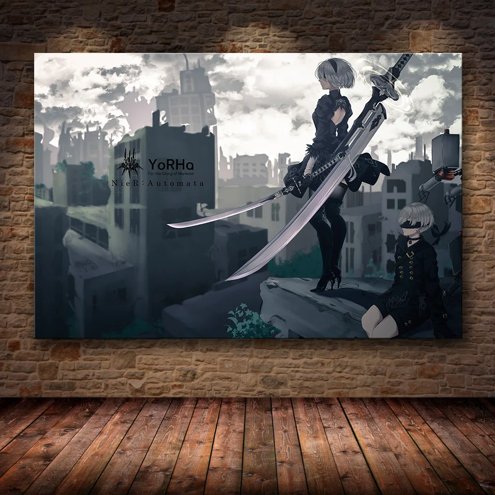 20 Картина для украшения плаката без рамы NieR: Automata на HD холсте, Картина на холсте, художественная настенная живопись, картины на холсте - Цвет: 20