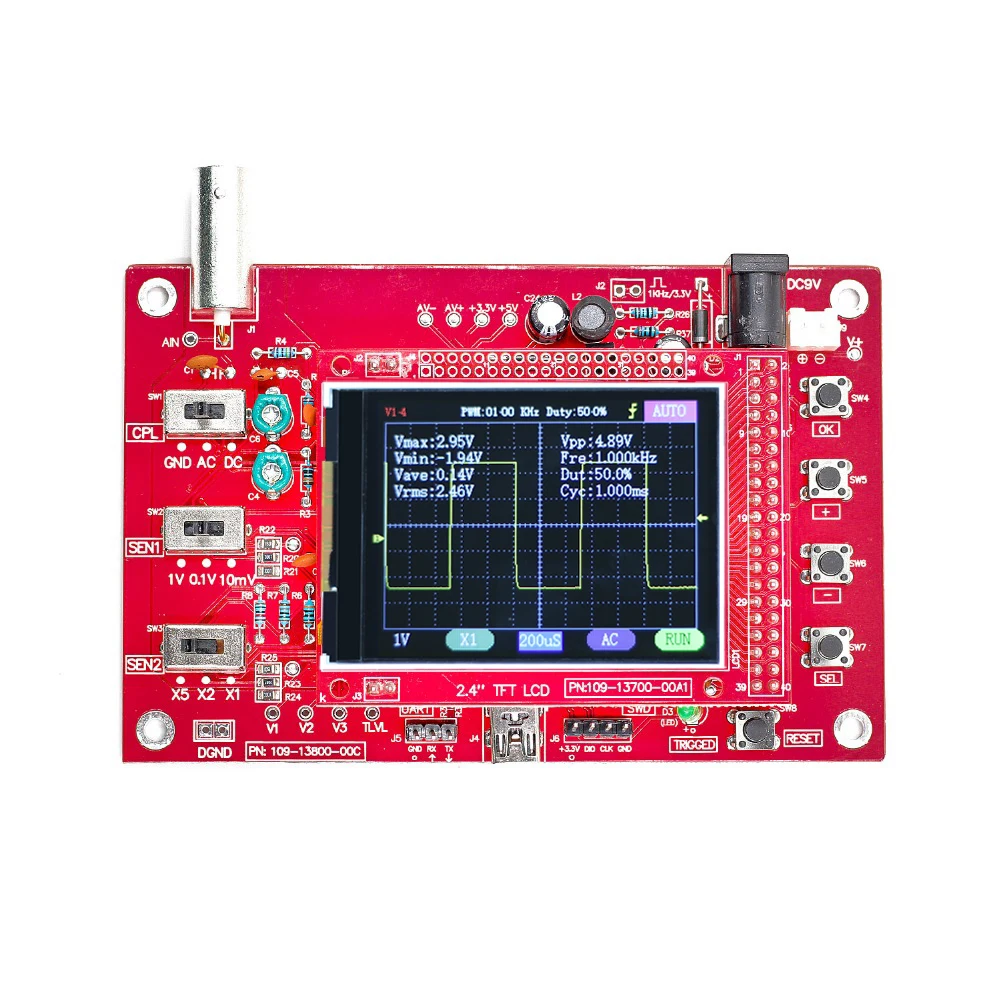 DSO FNIRSI-138 2 4 "цифровой осциллограф TFT 1Msps + аналоговая полоса пропускания зонда
