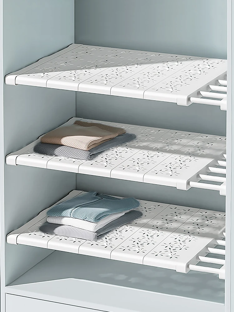 joybos storage rack wardrobe layered partition cabinet shelves cabinet telescopic separate layer wardrobe compartment storagejs7 free global shipping