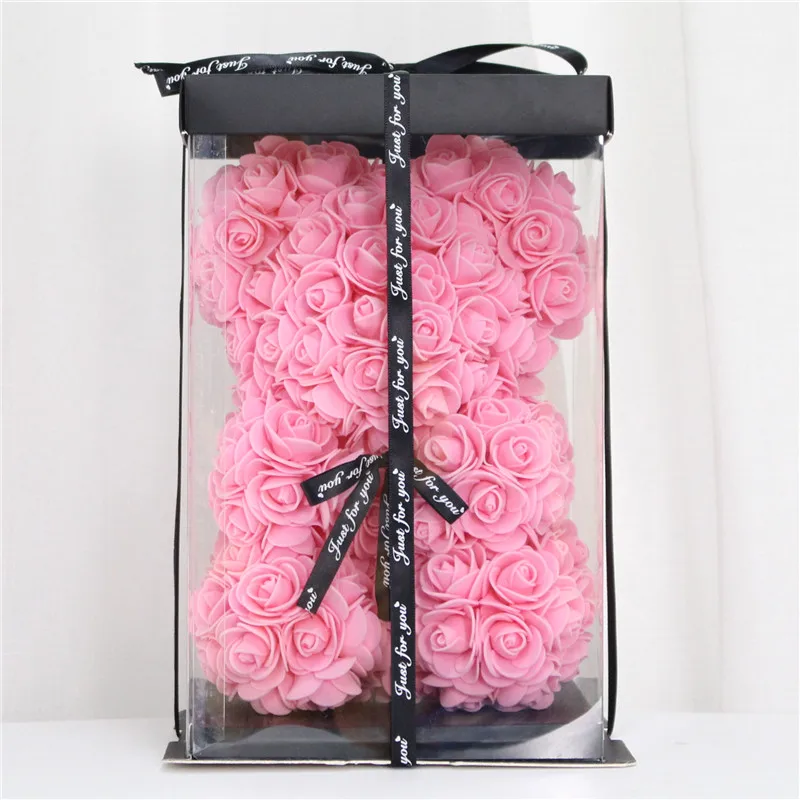 Мишка Тедди роза искусственный цветок медведь Роза для Дня святого Валентина